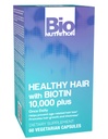 Bio Nutrition Supporto per capelli sani con Biotin 60 capsule vegetariane | Capelli Più forti | Capelli Thicker | promuove la crescita dei capelli e la spessore | Miscela con vitamine e minerali complessi B
