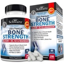 BioSchwartz Bone Strength Supplement - Gentle Non-Constipating Bone Salute Supplemento per le donne e gli uomini con 9-in-1 Complesso con Calcio Magnesio Zinco D3 K2 & More - 3rd Party Tested - 2 mesi