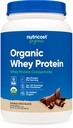 Nutricost Organic Whey Protein Concentrato, Double Chocolate Flavored, (2LBS) - Senza glutine, Non OGM