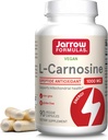 Jarrow Formulas® L-Carnosine Dipeptide Antiossidante 1000 mg, Integratore alimentare, Supporto antiossidante per la salute mitocondriale, 90 capsule vegetali, Fino a 45 giorni di alimentazione