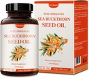 ULTHMOK Premium Sea Buckthorn Seed Oil,100% Seed Oil,100 Softgels & 100×500mg, Non-GMO,Gluten Free.