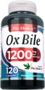 Lab - Sale Bile, Ox Bile, 1200 mg per Serving, 120 Caps- Digestive Enzymes Supplement, ox Bile Supplement.