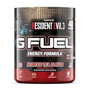 G Carburante Celeste Strawberry Energy Drink Powder, Pre Workout Caffeine Mix per il gioco, Zucchero Free Focus Amino, Vitamina + Antiossidanti, 9.8oz (Celeste Strawberry, 40 Serve)