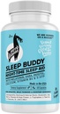 Sleep Buddy Nighttime Sleep Aid – Capsule vegani con Melatonina, GABA, L-Tryptophan, Ashwagandha & Lemon Balm – Formazione non abituale, Supporto per il sonno basato sulle piante – 60 Count (30 Servings)