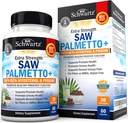 Saw Palmetto per gli uomini con Estratto di corteccia di Pygeum e Beta-Sitosterol - Supporta la salute della prostata e la funzione di prostata sana - promuove la salute urinaria e il flusso urinario normale - Non GMO Gluten Free 60 Ct