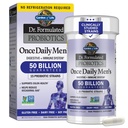 Giardino della vita Probiotici per gli uomini, Dr Formulato 50 miliardi CFU 15 Probiotici per la salute digestiva + fibra prebiotica organica, Colon e supporto immunitario, Rilievo di gas giornaliero, Scaffale stabile, 30 capsule