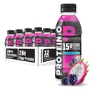 Protein2o Hydration Drink - 2-in-1 Liquido Chiaro Whey Protein Isolate ed Elettrolyte Drink - 15g Protein, Vitamine B5, B6 - Post-Workout Recovery - 16.9 Fl Oz - 12 Conte Dragon Fruit Blackberry
