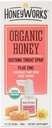 HoneyWorks Adult Throat Spray per Sore Throat Relief, 1 Oz, Soothing Non-GMO USDA Organic Dark Honey + Zinc, Fast-Acting Relief, Età 12 Anni+