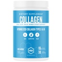 NBI Unflavored, Collagen Peptides Polvere, Paleo- e Keto Friendly, Tipo I e III Collage idrolizzato, Aminoacidi Supplemento, Dairy Free, Soy Free, Gluten Free