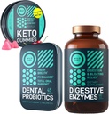 WILD FUEL Probiotici dentali, Keto Gummies con olio MCT e enzimi digestivi Bundle