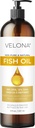 Fish Omega-3 olio di Velona - 8 Fl Oz | 100% puro e naturale olio vettore | raffinato vitamina E, D, Omega-3 | Cucina, pelle, viso, corpo, cura dei capelli | Utilizzare oggi - Godetevi i risultati