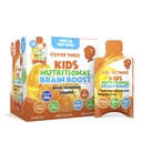 Coprire tre supplementi per bambini Brain Supplemento Smoothie, Omega 3 bambini liquidi DHA Fish Oil, bambini messa a fuoco e attenzione, supporto emotivo, 20 buste, pacchetto 1