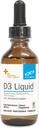 XYMOGEN D3 Liquido - Liquido Vitamina D Gocce con vitamina D3 per sostenere la salute immunitaria, Bone + salute del cuore - 1000 IU VIT D per goccia - Micro-emulsionato per l'assorbimento potenziato (2.03 oz / 1500 Serve)