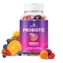 BeLive Probiotic Gummies - Probiotici con 5 miliardi di CFU per la salute digestiva, uomini, donne e bambini - per il supporto immunitario, Sugar Free & Vegan | 60 Ct – Mirtillo, fragola e arancione