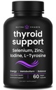 NutraChamps Thyroid Support & Adrenal Support Supplemento 2-in-1 Formula con Iodine & Ashwagandha per Energia, Metabolismo, Focus, Fatigue surrenale & Stress Relief, Cortisol Balance per Donne & Uomini