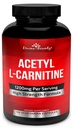 Divino Bounty Acetyl L-Carnitina capsule 1200mg Per Serving - L Carnitina Supplemento 120 capsule vegetariane