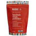 KAIBAE Premium Organic Baobab Powder I Prebiotic Gut Health, Intermittent Fasting, Immunity, Hydration | Vitamina C, Polyphenols, Minerals | Fiber Supplement | 8 oz.