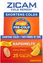 Zicam Cold Remedy Zinc Rapidmelts, Citrus Flavor, 25 Conte (Pack of 2)