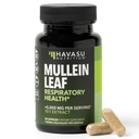 Mullein Leaf Capsules per la salute respiratoria - 5000mg Extract 10:1 per il supporto polmonare e la funzione immunitaria - 30 Count - Vegan, Non OGM Capsule - Integratore di erbe per il benessere quotidiano - 1 Mese di alimentazione