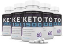 (5 Pack) Advanced Keto 1500 Keto Pills 1275MG Nuova e migliore formula contiene Aceto di sidro di mele Extra Vergine Olio d'oliva Polvere di tè verde Foglia 300 capsule