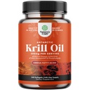 Olio di Krill Antartico 500mg Softgels - Omega 3 Krill Integratore di olio con EPA DHA & Astaxanthin per Giunzione di Cervello & Cuore - Laboratorio di terze parti Testato Nessun GMO Gluten o Pesceso Aftertaste (fino a 8 mesi di fornitura)