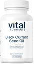 Nutrienti vitali - Olio di semi di ribes nero - Acido grasso essenziale Omega 6 - Contiene acido linolenico Gamma (GLA) - Cartilage, Joint e Nerve Function Support - 100 Softgels per bottiglia