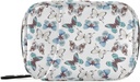 Naanle Blue Butterfly 7 Day Pill Case Travel Organizer con Zipper Bag - Portable Weekly Case - Dimensioni compatte per il supporto supplemento di vitamina
