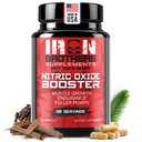 Iron Brothers Supplements Nitric Oxide Booster | Extra Strength Pumps Supplements | Pre-Workout con L-Arginina | Massimo flusso sanguigno e vascolarità | Aumentare pompe muscolari, energia e resistenza - 30 giorni