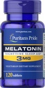 Puritans Pride Melatonin 3 Mg compresse, 120 conte