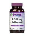 Bluebonnet Nutrition C-500 mg Plus Bioflavonoids Caplets, Vitamina C 500 mg, Citrus Bioflavonoids 250 mg, per la salute immunitaria, Soy Free, Gluten Free, Non-GMO, Kosher, Dairy Free, Vegan, 180 Caplets
