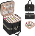Borsa di stoccaggio dell'organizzatore della bottiglia di Yarwo, 3 strati della medicina del viaggio vuoto con design smontabile e divisori per pillole, pozioni, vitamine e forniture di pronto soccorso di emergenza, nero (PATENT DESIGN)