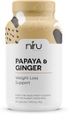 Papaya Ginger de Costa Rica - Niru Life. Blue Zone Papaya Ginger Capsule. Singola origine Papaya Seeds e Ginger Root Blend. Supporto digestivo, Detox, & Metabolismo Boost. 90ct. 500mg Caps.