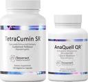 Tesseract Medical Research TetraCumin SR Joint Support Supplement & AnaQuell QR, Stress Relief & Mood Support Supplemento