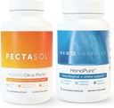 EcoNugenics Ultimate Cellular Health & Immune Support Pack | HonoPure - Magnolia Bark Extract, 30 capsule | PectaSol-C Citrus modificato Pectin, 90 capsule Bundle