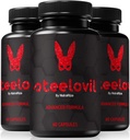 (3 Pack) capsule Steelovil per gli uomini, pillole ufficiali Steelovil per il supporto completo, tutto naturale Male supplemento per sostenere l'energia e la salute generale, malva d'acciaio Pastillas Recensioni (180 capsule)