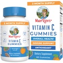 MaryRuth Organics Vegan Vitamin C Gummies | 2 mesi di alimentazione | Integratore di supporto immunitario per adulti e bambini | Vitamine C pancia masticabili | Non-GMO | Pectin Based | 60 Conte