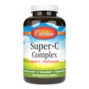 Carlson - Complesso Super-C, Vitamina C + Bioflavonoidi, Funzione Immune & Wellness ottimale, Antiossidante, 250 compresse vegetariane