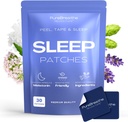 Patch Premium Sleep per Adulti - 30 Pack | Patch Melatonin Extra Forza con L-teanina & Ashwagandha - Patch Dorminte per notti riposanti, Skin-Friendly & Confortevole - Fast-Acting, Long-Lasting