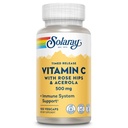 Solaray C Two Stage Timed Release con Rose Hips e Acerola Supplement, 500mg, 100 Count