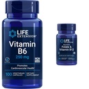 Vitamina B6 250 mg, 100 Capsule Vegetariani & Folate & Vitamina B12, Capsule Vegetariani, Bianco, 90 Conte