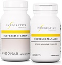 Integrative Therapeutics Bundle with Cortisol Manager, 30 compresse - capsule di vitamina C tamponate 1.000 mg, 60 capsule vegane - Supplemento Stress con Ashwagandha* - Integratore immunitario con antiossidanti*