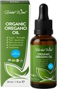 Olio di origano biologico - 1 Fl Oz (30ml), 80% Carvacrol USDA Gocce liquide di olio di origano organico, Concentrato vegetale, Non OGM, Integratori di erbe