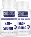 800MG Liposomal NAD+ con TMG 300MG, supplemento NAD+ effettivo, aumento dell'assorbimento superiore NAD Plus per l'energia cellulare, l'invecchiamento sano e la riparazione del muscolo 120 capsule (pacchetto di 2)