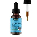 Animal Essentials Healthy Gut - Prebiotico di erbe per cani e gatti, Gut Health Blend, Formula di erbe, Erbe di grado umano organico, Veterinaria Raccomandata, Tonico Liquido - 2 Fl Oz