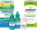 Bundle of Refresh Tears Lubricant Eye Drops, 2 Count (Pack of 1) + Lastacaft Una volta Daily Eye Allergy Itch Relief Drops, 60 Day Supply, 0.17 Fl Oz (Pack of 1)