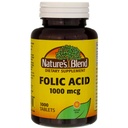Acido Folico di Miscela Naturale 1000 mcg - 1000 compresse Confezione da 3