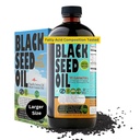 Olio di semi nero Premium 16 oz - Zucchero Gratuito 3 mesi Fornitura Antiossidante Turco Cumin Seed Oil - 3X Thymoquinone Prima Cold Press Vegan, Halal, Sweet Sunnah