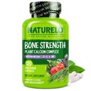 NATURELO Calcium Supplemento - con Vitamina C, Vitamina D3, K2, e Calcium Magnesium Zinco per Bone Forza con Calcium 600mg - Plant-Based, 120 Capsule Vegetariani, Non OGM, Soia & Gluten-Free