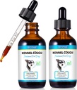 Tosse del Kennel per il trattamento della tosse del cane, supplemento naturale della tosse per cani, sollievo della congestione del cane, sollievo allergia del cane liquido (2 Fl Oz (Pack of 2))